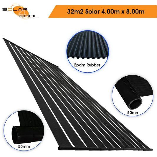 28m2 - 32m2 Solar Zwembadverwarming