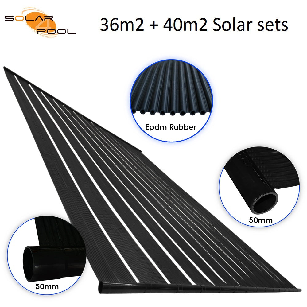 36m2 - 40m2 Solar Zwembadverwarming