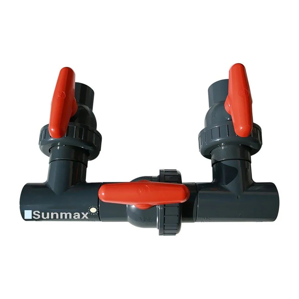 D Bypass set 3weg kleppen solar Zwembadverwarming 50mm